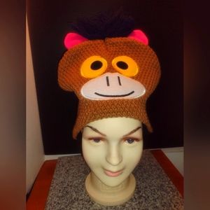 Rugged Wear (RW). Knit Winter Critter Hat Kids. One Size